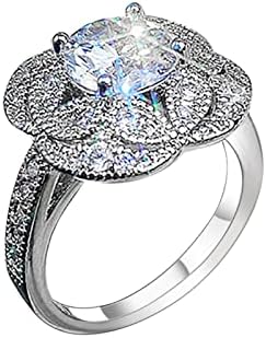 2023 година, женски цирконија Блинг Дијамант ретро прстен за венчавки, венчални прстени за слатки двојки