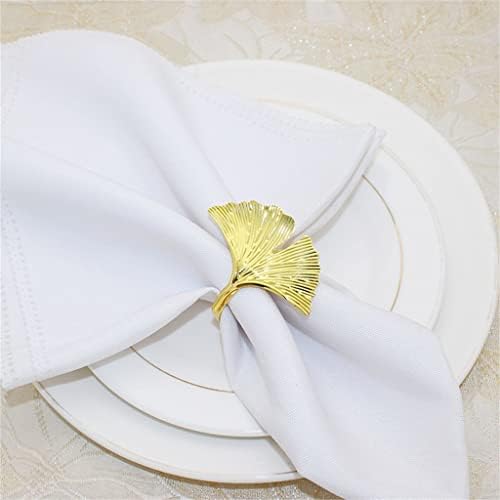 SDFGH 6pcs салфетки прстени златни држачи за салфетка за Божиќни вечери Свадби свадби
