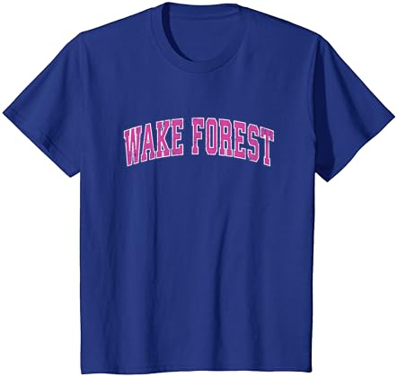 Вејк Форест Северна Каролина НЦ Гроздобер спортски дизајн розова де маица
