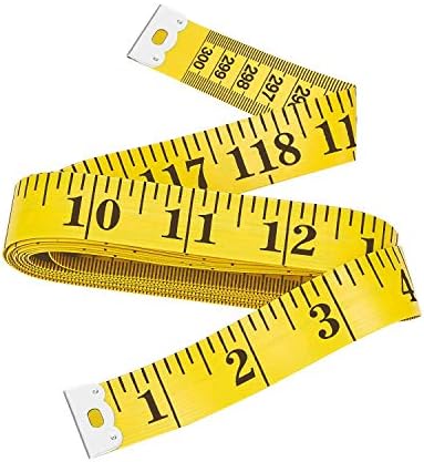 Cotchear Soft 120inch 3 метар за шиење на шиење, мерка за мерење на телото за мерење на мерка за мерење на лента за шиење
