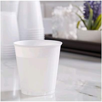 Бања голема вредност 3 мл бели пластични чаши, 100 КТ