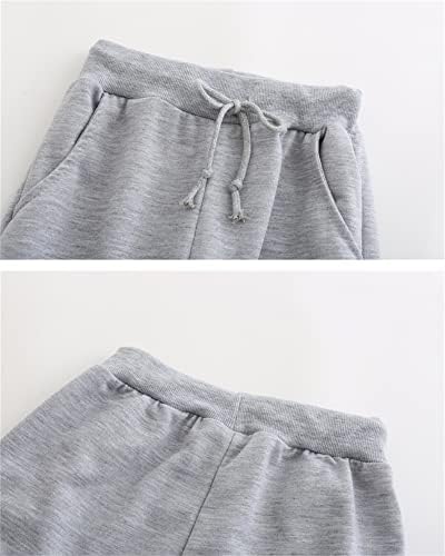 Boanut Toddler Cotton Cotle Full-zip јакна Куроми графички качулка, џемпер за џемпери класични панталони за патеки за деца
