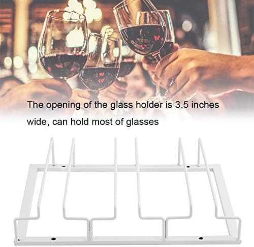 Keenso виси држач за стакло од вино, држач за метален матичен софтвер, заштеда на простор, виси држач за чаша за модерен дизајн