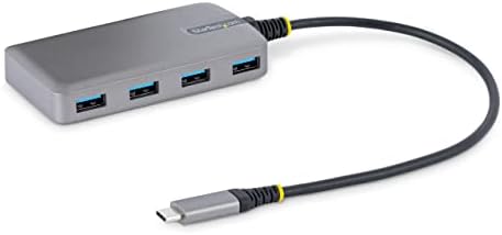 StarTech.com 4-ПОРТ USB-C Центар-5Gbps-Автобус Напојува-USB C ДО 4X USB-Центар w/Опционални Помошни Влезна Моќност-Преносни Десктоп/ЛАПТОП