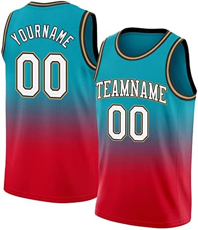 Обичај избледени модни кошаркарски дресови, персонализиран тим број за мажи за мажи Младински деца персонализирани тимови дресови