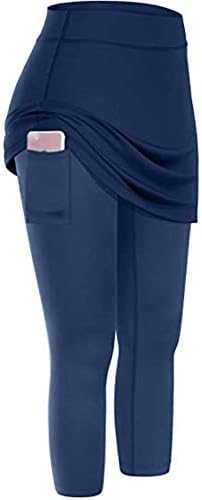 Theенски тениски здолништа со џебови со џебови активни атлетски рифли, атлетски рафли, плетени со здолниште.