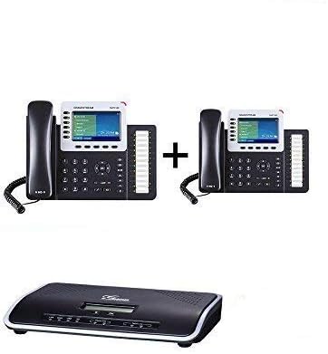 Grandstream GXP2160 IP телефон 2-единици со UCM6202 2 порта IP PBX Gigabit