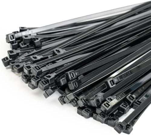 Sunplustrade кабелски поштенски врски тешки, пластични врски со жица, најлонски поштенски врски за заклучување за затворен и на