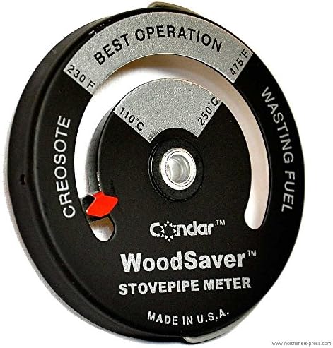 Кондар Вудсавер Термометар за цевки од шпорет Модел 3-16
