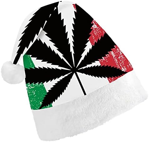 Италијанско Знаме Плевел Канабис Божиќна Капа За Новогодишна Празнична Забава Косплеј