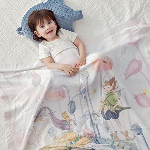 Домимамија вреќа за спиење и ќебе Поставете истиот бамбус памук мешавина од ткаенина Најдобар подарок за бебе девојче 18-36 месеци