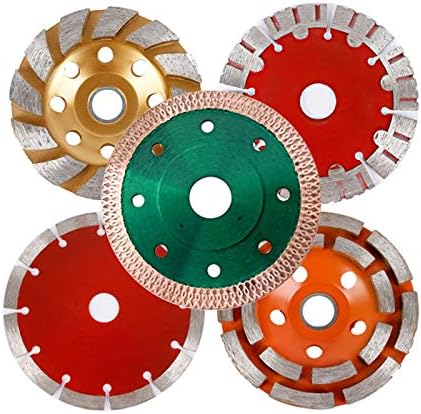 Диск на сегмент на Xucus Diamond Discting Cup Disk Disk за бетонски мермер гранитни гранитни дијаманти за мелење - тркало за мелење