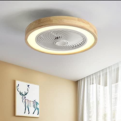 KMYX HOME LED LED затемнет модерна невидлива таванска светлина на вентилаторот на таванот со далечински управувач прилагодлива