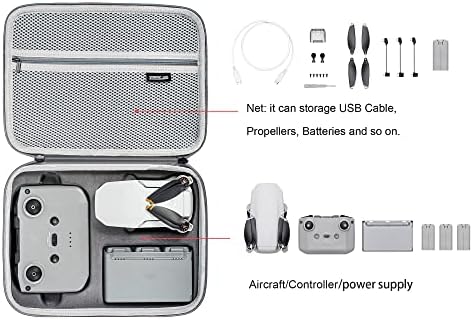 Tomat Mavic Mini 2 SE Case Case, Преносна торба за патувања за DJI Mini 2/Mini 2 SE лета повеќе комбо додатоци за беспилотни летала