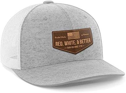 Црвена, бела и подобра од тебе кожна печ -капа