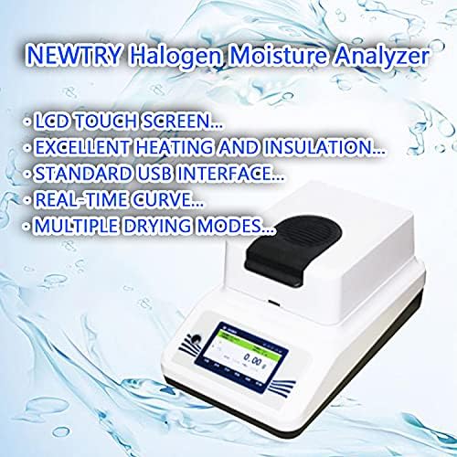 Newtry Halogen Greating Analystory Meater Meater Meter Touch Ection Тест за влага Надграден апарат Драметарски тестер Мерење на мерење
