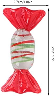 Амосфун Гроздобер Декор Подарок Бонбони 12 парчиња Рачно Изработени Стаклени Бонбони Орнаменти Бонбони Реквизити Семејна Забава Свадбени