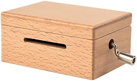 N/A Hand Crank Music Box со хартија за лепак за лепак за пиштол со музичка акциска кутија за звук Подарок за подарок