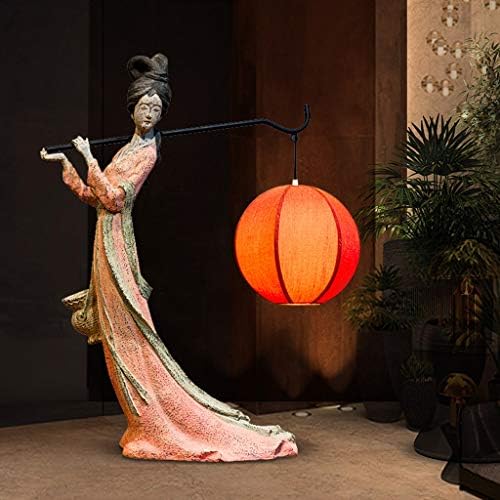 ZSEDP Нова кинеска имитација Класична дама табела ламба дневна соба студија за украси украси осветлување уметност ретро подлачна маса за