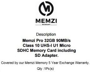 MEMZI PRO 32gb 90MB/S Класа 10 Микро SDHC Мемориска Картичка Со Sd Адаптер За Gopro Hero7, Херој6, Херој5, Херој 7/6/5, Херој 2018,