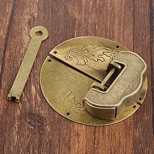Seewoods WS823 2PCS/Поставете декоративно кинески стар брава на катанец со накит дрвена кутија за превртување на бравата HASP брава од
