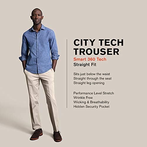 Докерс Машки градски панталони за технологија директно вклопуваат паметни 360 технолошки панталони