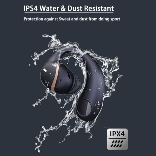 Xmenha Вистинска Безжична Репродукција Од 30 Часа Слушалки За Уши Преку Уво Стерео IPX4 Bluetooth 5.3 Слушалки За Контрола На