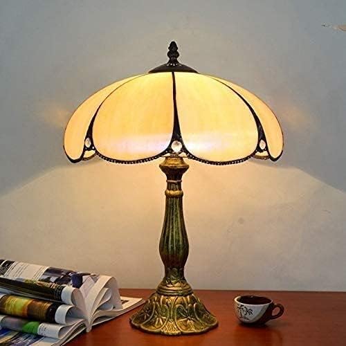 Оито Тифани жолта маса ламба европска ретро едноставна креативна витраж дневна соба трпезарија