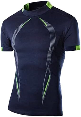 Xxbr вежбање кошули за мажи, влага за губење на влага Брзо суво активен атлетски салата за перформанси Маици за вежбање на мускули врвови