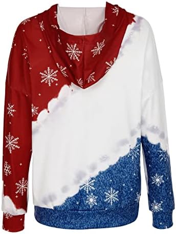 Џемпер за жени Божиќни долги ракави женски џемпери Зимски дуксери за жени пуловер