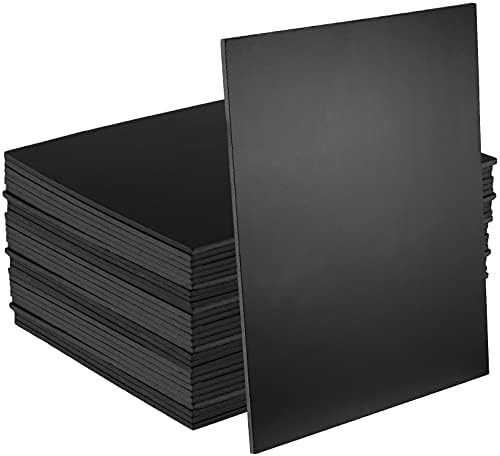 Шеутсан 30 пакувања 8 x 10 x 3/16 инчи црна пена од табла, табли за поддршка