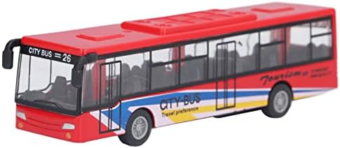 Доакт Автобус Модел Играчка Легура Црвена Живописни Мали Преносни Автобус Модел Автобус Автомобил Украс Подарок За Над 3 Години Автобуси