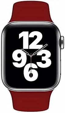 Yoo Band компатибилен со Apple Watch 38 40 41 42 44 45mm, мек силиконски траен водоотпорен спортски замена на зглобот на зглобот на токл за часовници