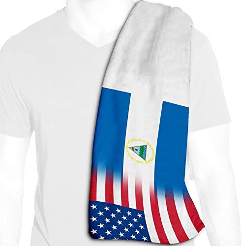 ИСКУСТВЕН БЕЗБЕДНИК ЗА МИКРОФИБЕРСКИ КОИ - 12IN X 36IN - Знаме на Никарагва - знамето на Никарагва со САД