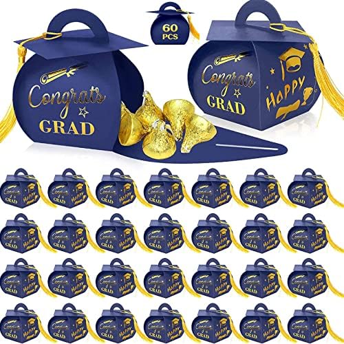 ZMCiner 60 компјутери за дипломирање бонбони кутии за дипломирање капа за подароци за фаворити за дипломирање