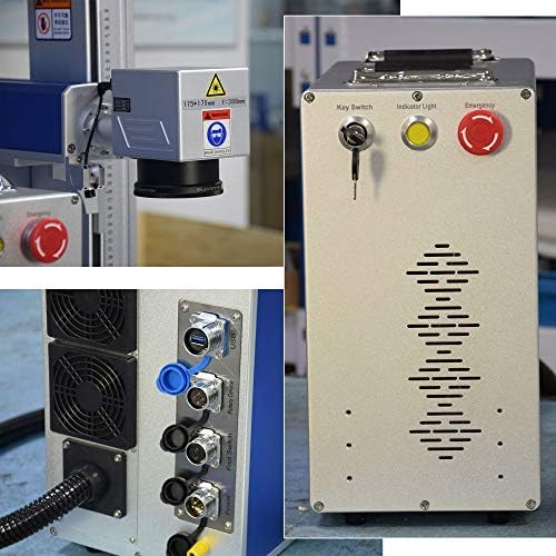 Машина за означување на ласерско опкружување на влакна од САД 60W ласерски ласерски ангажвер Mopa JPT M7 машина за гравура на ласерско