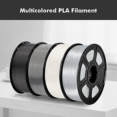 Филамент за печатач Jayo 3D, PLA 1,75 mm Димензионална точност +/- 0,02mm, 3Д материјал за печатење одговара за FDM 3D печатачи, PLA Black 1KG