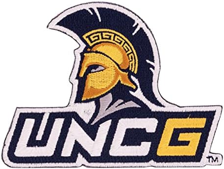 Универзитет во Северна Каролина Гринсборо лепенка uncg Спартанци извезени закрпи Апликација шиење или железо на торба за јакна од блејзер