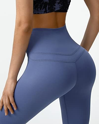 Anafettie highенски хеланки со високи половини- ултра меки јога панталони за жени контрола на стомакот, хеланки на атлетска тренингот со