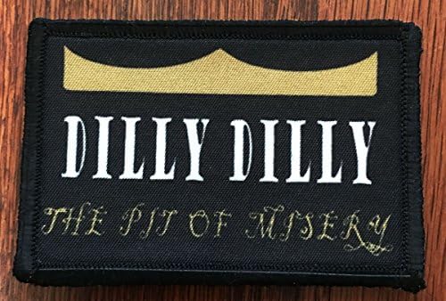 Дили Дили јама на мизерија морал тактичка воена лепенка направена во САД совршена за вашиот Rucksack, пакувачка торба, капа за операторот на