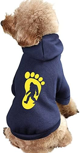 Bigfoot Footprint Dog Dogies Cute Chaped Sweatshirt Cuit Cuit Case Cout со капа