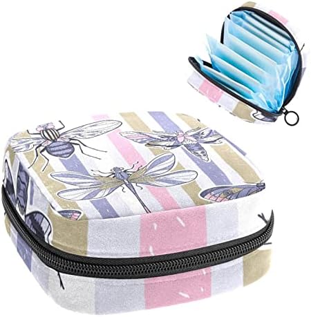 Санитарна торба за складирање на салфетки за девојчиња, преносни влошки од прв период торбички Тампони држачи Девојки патувања за шминка, естетски