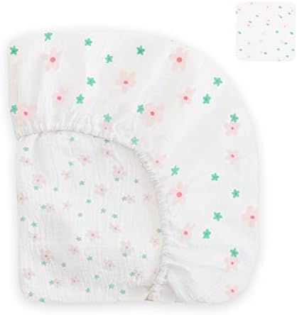 Лист за садови за креветчиња од 1 пакет со креветчиња + 2 пакети бебешки квадратни крпи за момчиња и девојчиња…