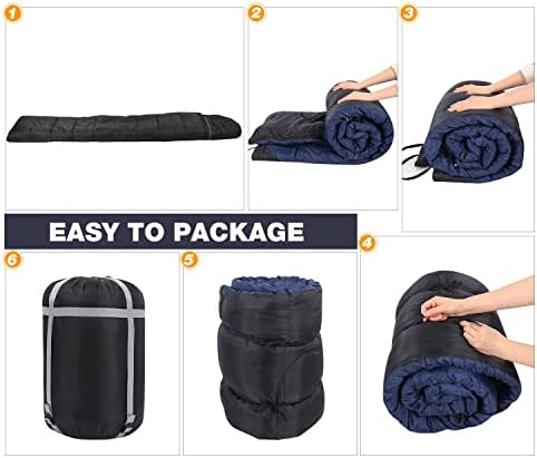 Редкамп фланел торба за спиење за возрасни, удобни вреќи за спиење со памук за кампување со аспиратор, црвена/сива/сина боја