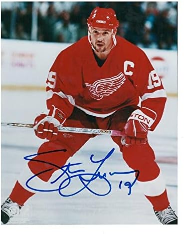 Стив Јзерман го потпиша Детроит Црвените крилја 8x10 Фотографија - 70142 - Автограмирани фотографии од НХЛ