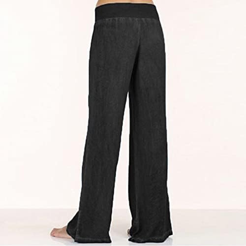 Xiloccer жени обични панталони 2021 џогерски панталони со високи панталони за работа за работа еластична плус широка панталони
