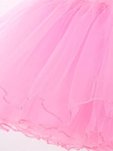 Агоки Девојки девојчиња балет танцување здолниште Меш Туту здолниште со цврста боја сала за салони кратки тул фустан гимнастика мини здолништа
