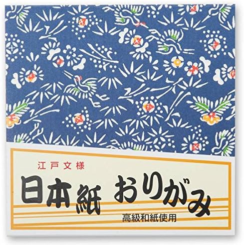 Зен ум јапонски хартија за оригами 40 квалитетни големи листови за миење - 14,5 см со разни традиционални дизајни