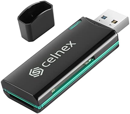 Celnex USB 3.0 Sd / Microsd Картичка Читач/Писател За SD, SDHC, SDXC, Microsdxc,Microsdxc