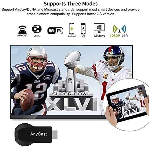 SmartSee Anycast HDMI Безжичен Дисплеј Адаптер WiFi 1080p Мобилен Екран Пресликување Приемник Dongle за iPhone Mac iOS Android На Тв Проектор
